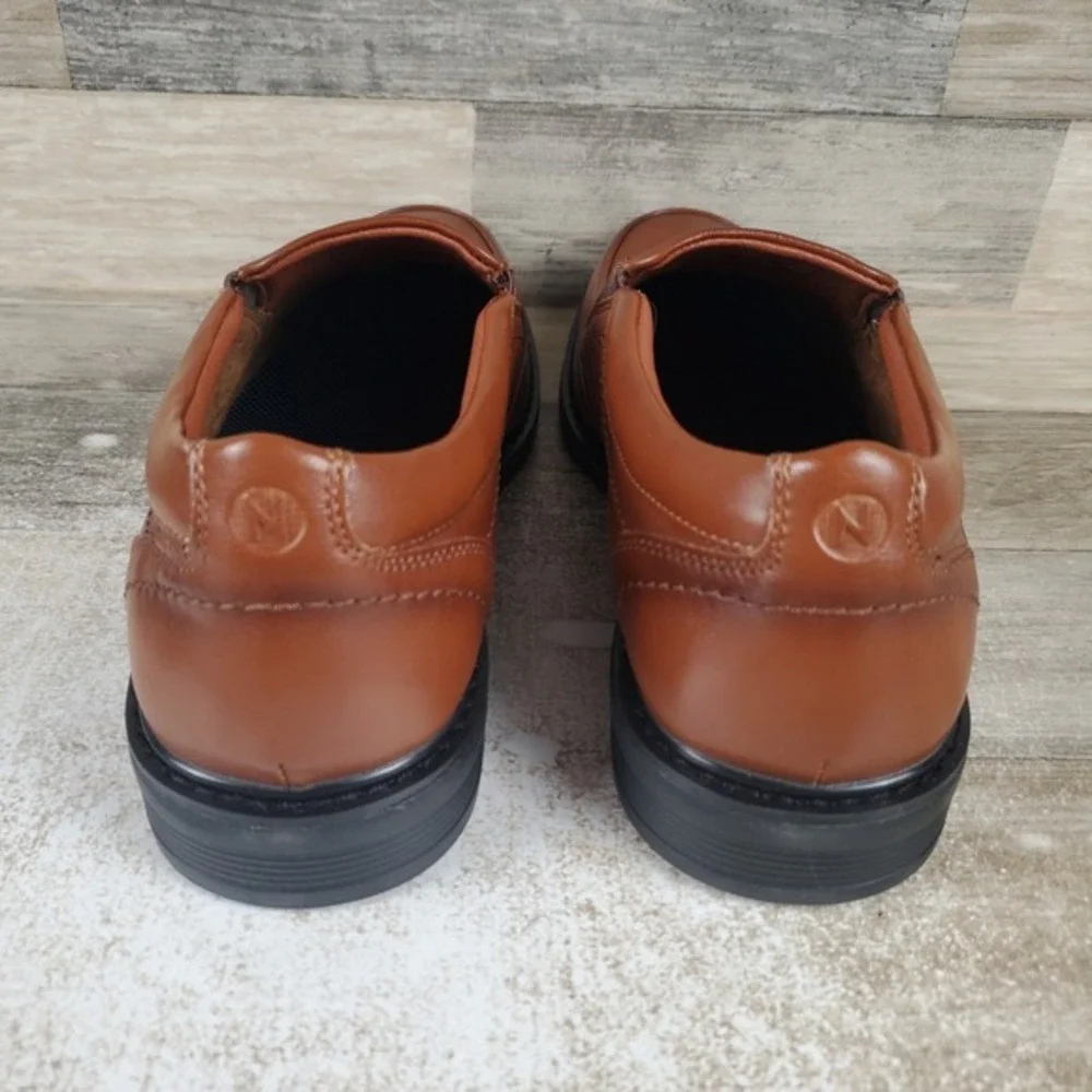 Nunn Bush Jarvis Mens Loafers Sz 9‎ M Brown Comfort Slip On Moccasin Toe